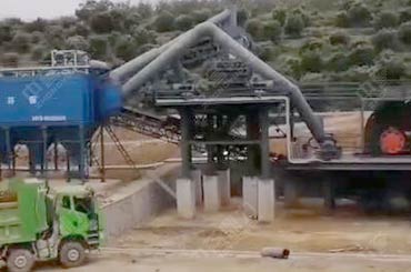 建设的环保碎石生产线现场视频