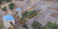 湖南娄底双峰县湘军采石场时产1000吨砂石料生产线