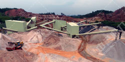 广西南宁邕宁区足疗岭采石场时产800吨石灰石碎石生产线