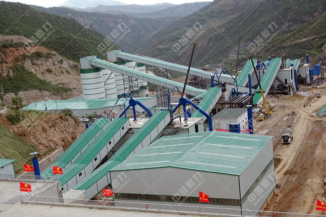 甘肅新河石料廠年產400萬噸石灰石破碎生產線