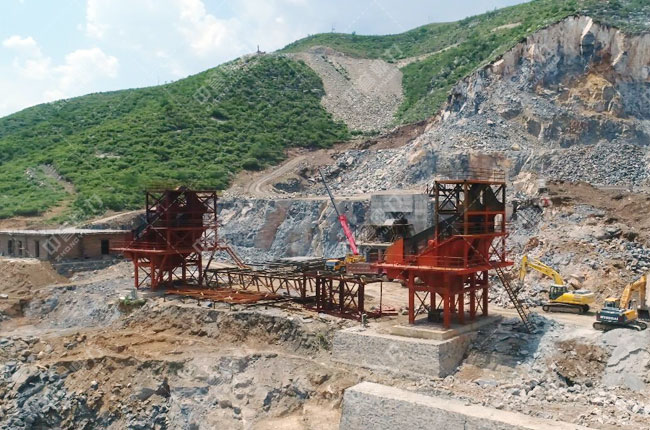 河北涉县中普建材时产800吨石料生产线