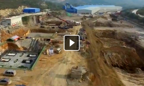 日产30000吨大型石料生产线地基现场（视频）
