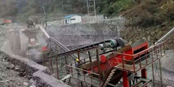 湖南省常德中铁隧道集团破碎石灰石生产线