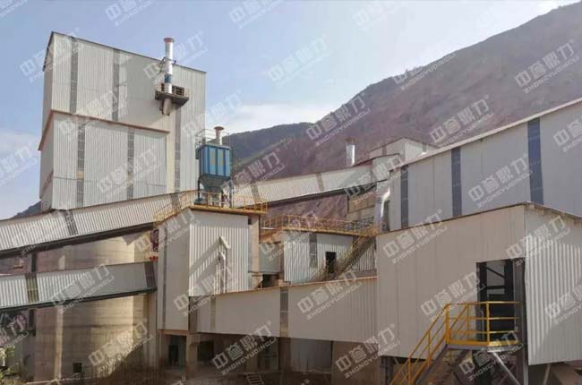 云南玉珠水泥有限公司年产300万吨环保砂石骨料生产线现场