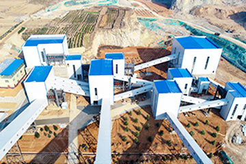 山东济南永发石料生产线安装了自动收料管理系统